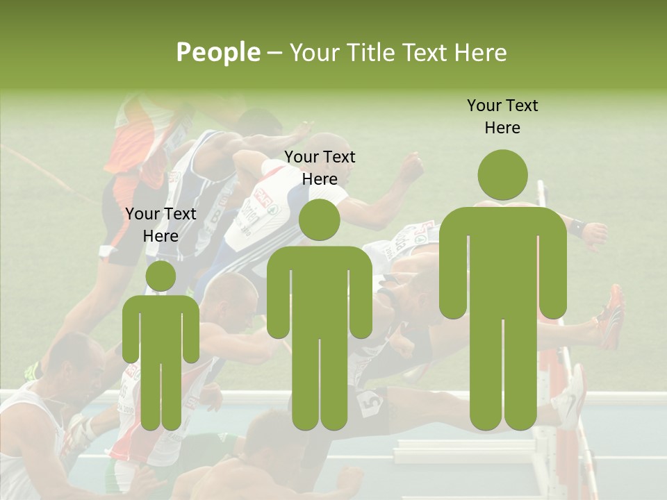 Athletics M Middle PowerPoint Template