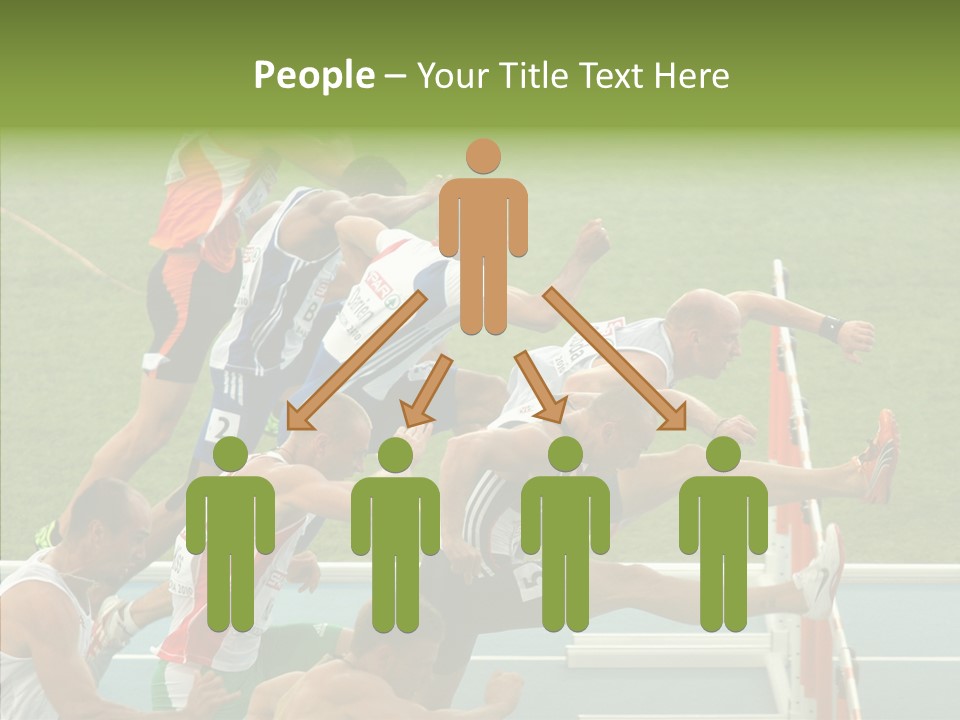 Athletics M Middle PowerPoint Template