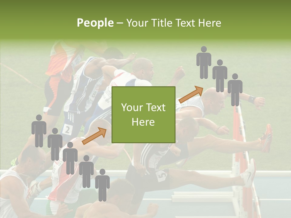 Athletics M Middle PowerPoint Template