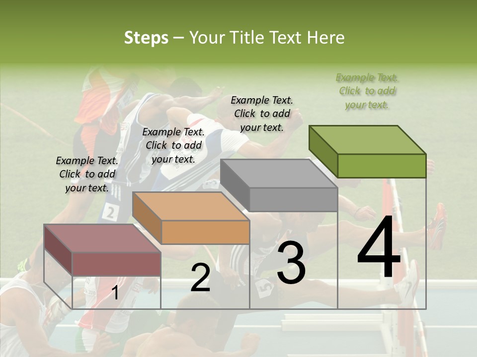 Athletics M Middle PowerPoint Template