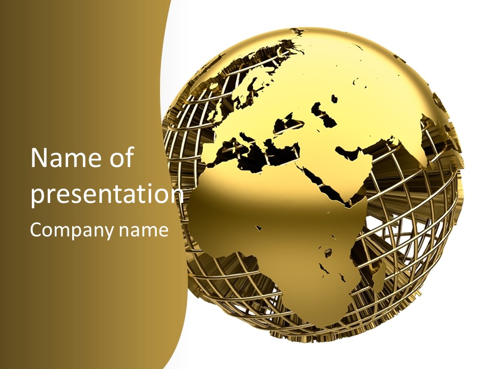 Planet Worldwide Mirror PowerPoint Template