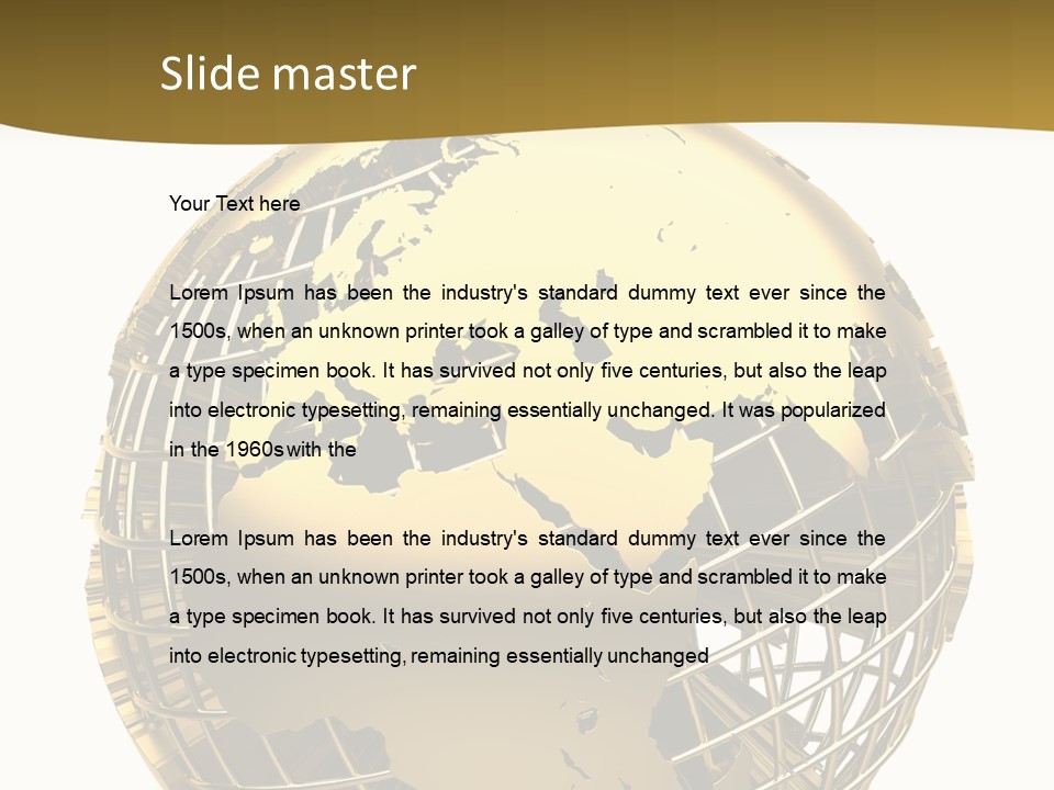 Planet Worldwide Mirror PowerPoint Template