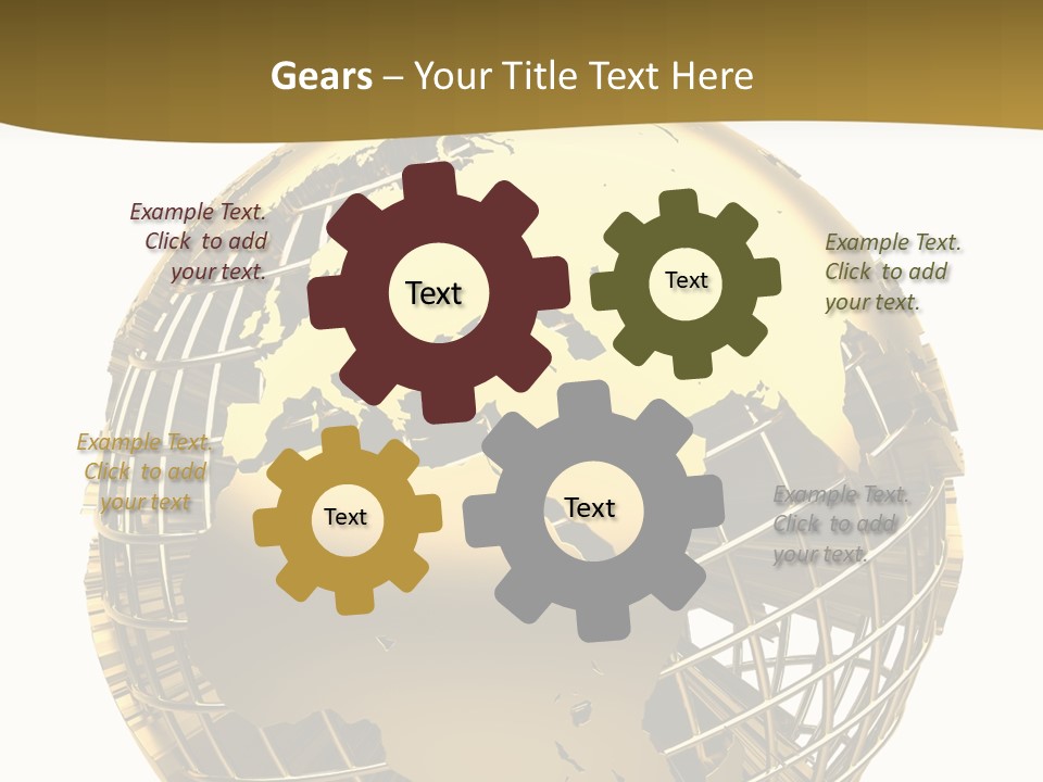 Planet Worldwide Mirror PowerPoint Template