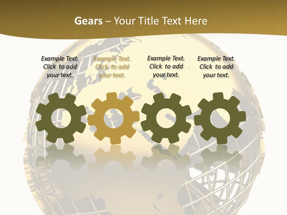 Planet Worldwide Mirror PowerPoint Template