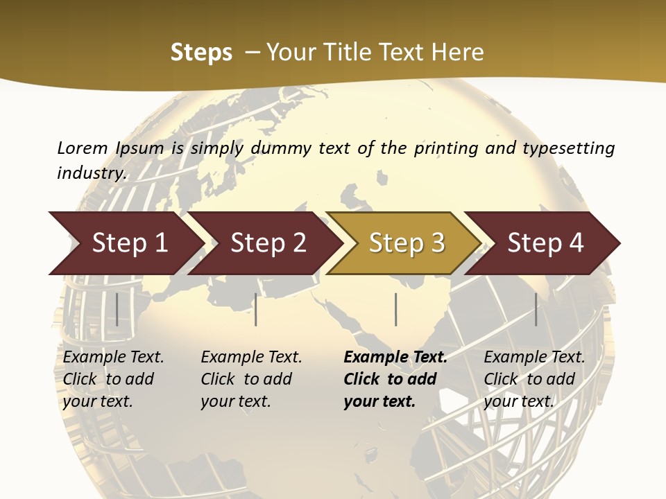 Planet Worldwide Mirror PowerPoint Template