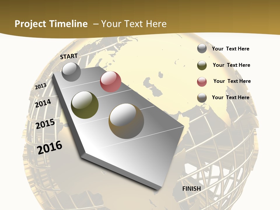 Planet Worldwide Mirror PowerPoint Template