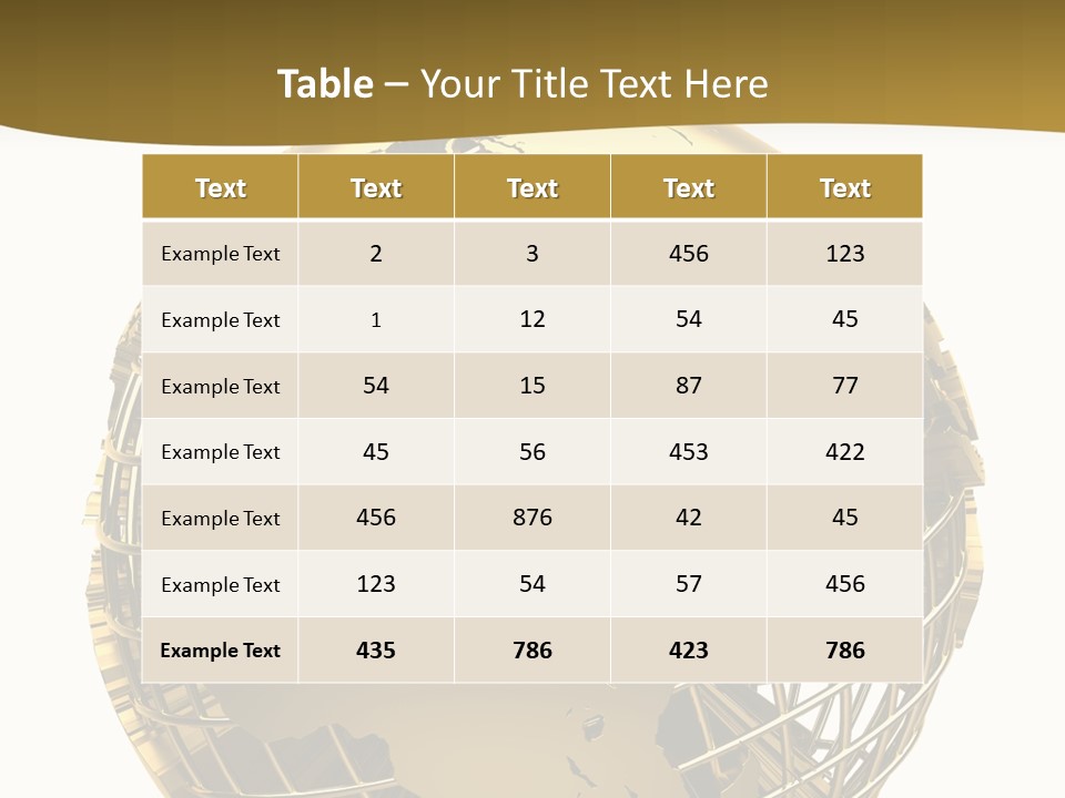 Planet Worldwide Mirror PowerPoint Template