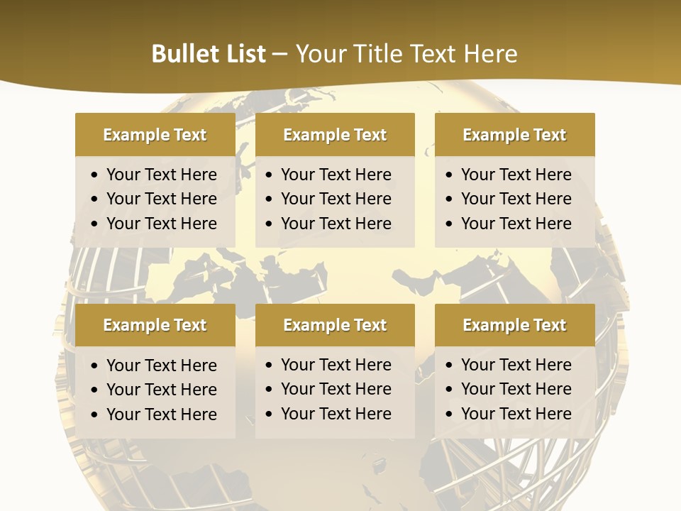 Planet Worldwide Mirror PowerPoint Template