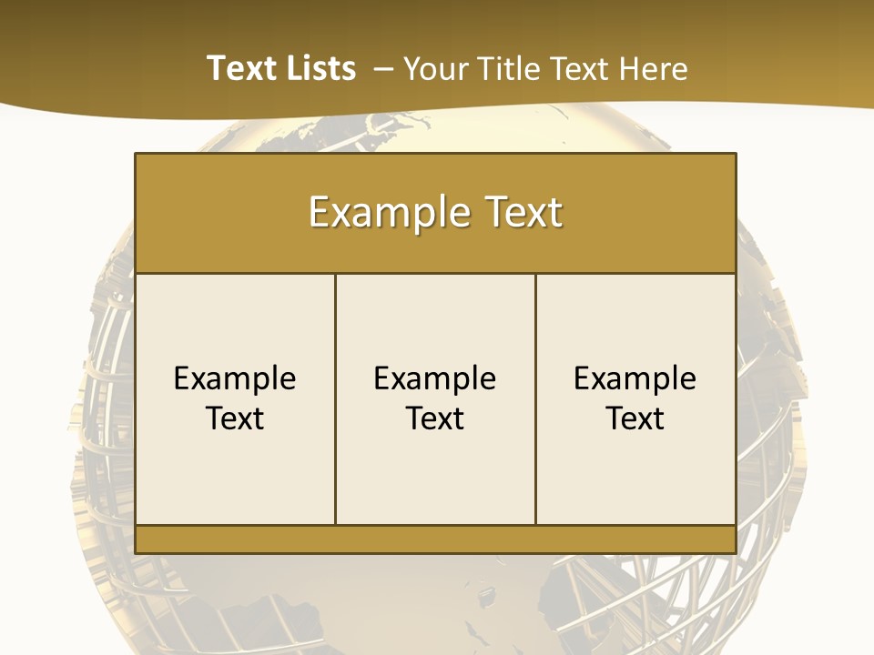 Planet Worldwide Mirror PowerPoint Template