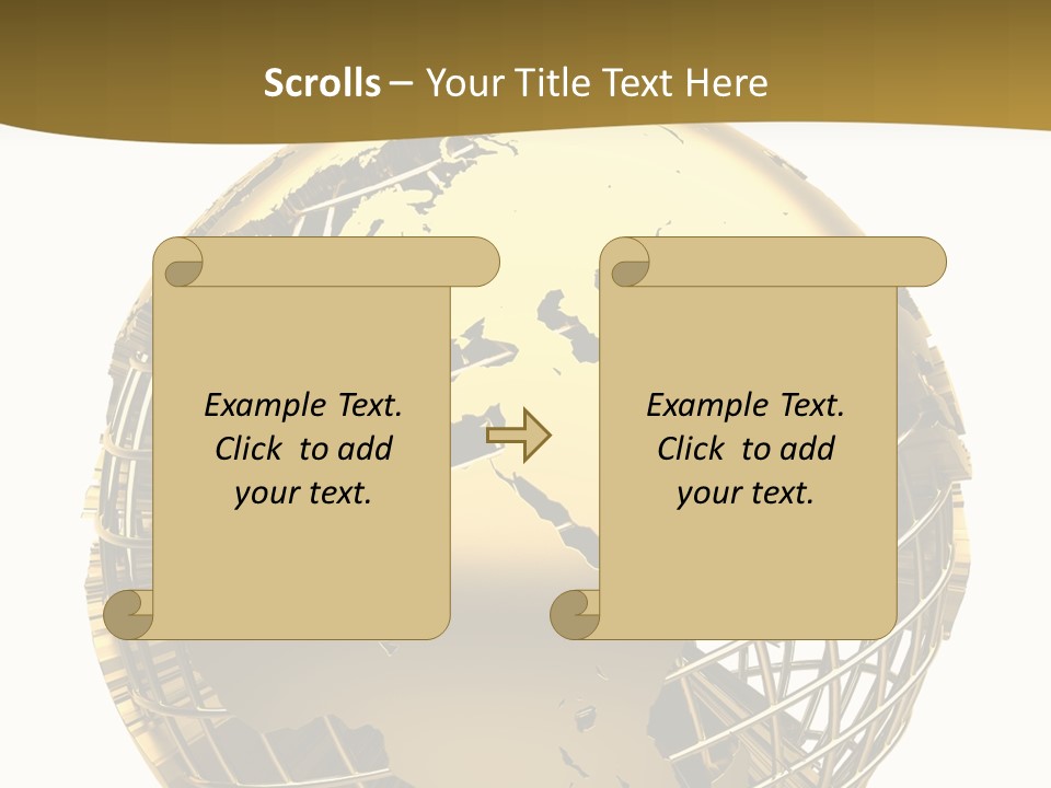 Planet Worldwide Mirror PowerPoint Template