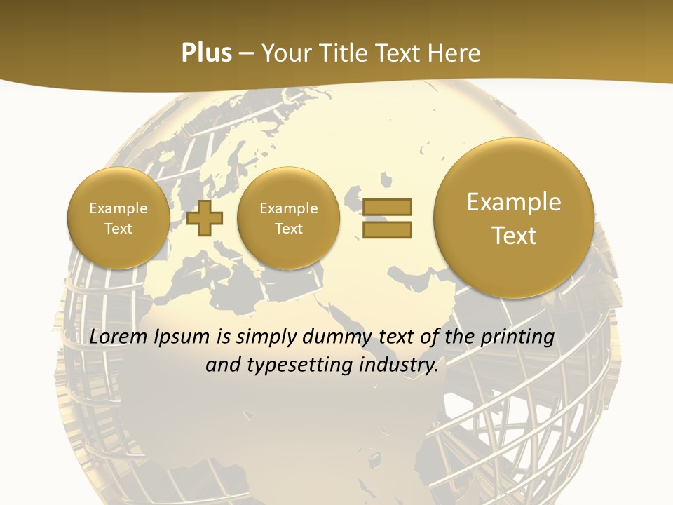 Planet Worldwide Mirror PowerPoint Template