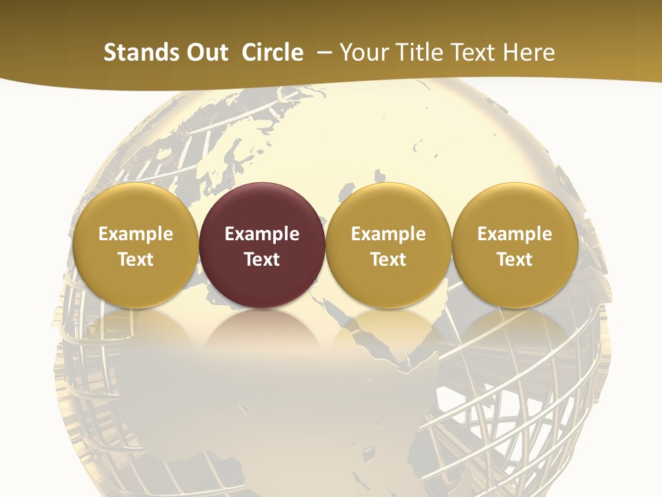 Planet Worldwide Mirror PowerPoint Template