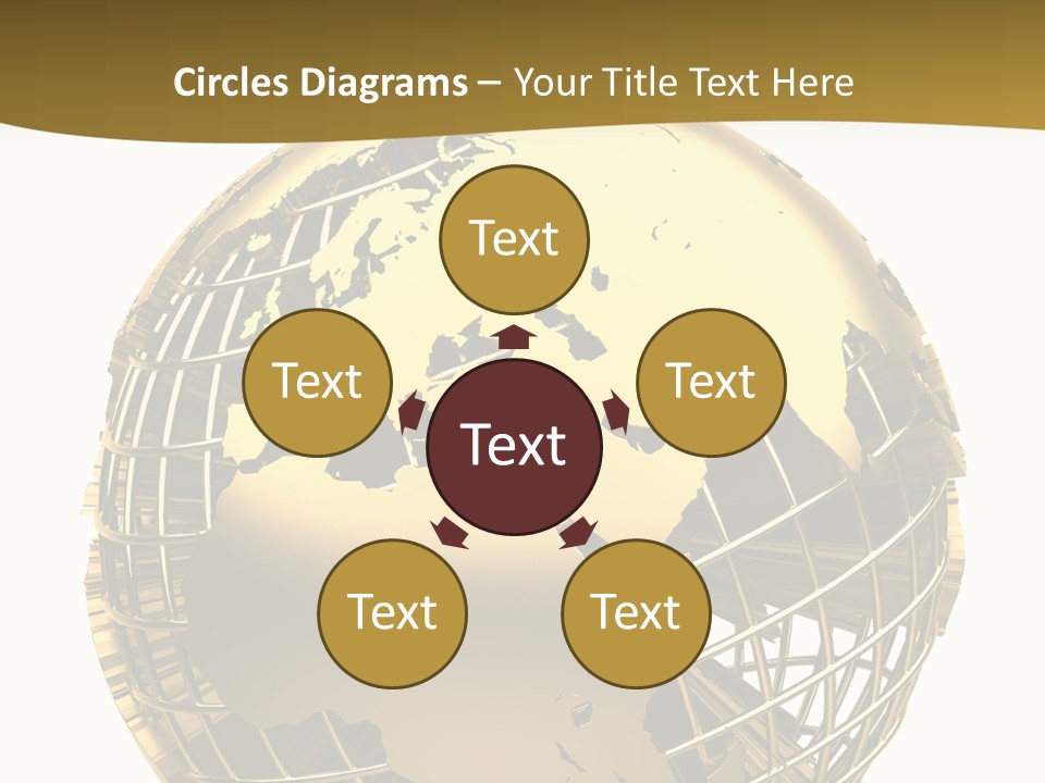 Planet Worldwide Mirror PowerPoint Template