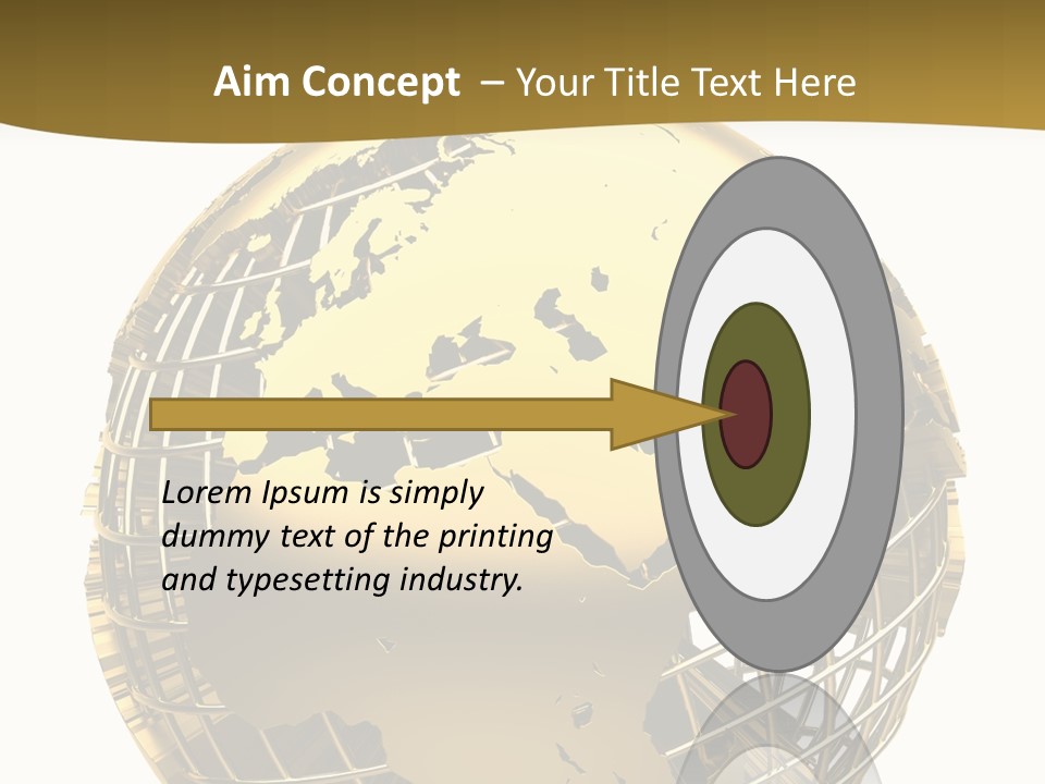 Planet Worldwide Mirror PowerPoint Template