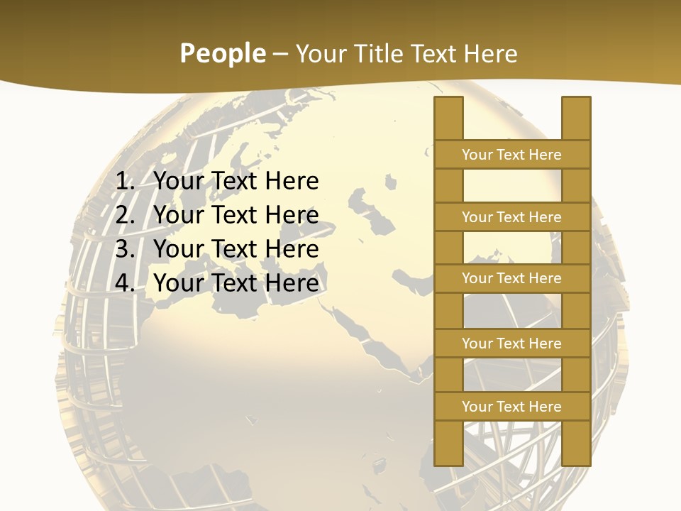 Planet Worldwide Mirror PowerPoint Template