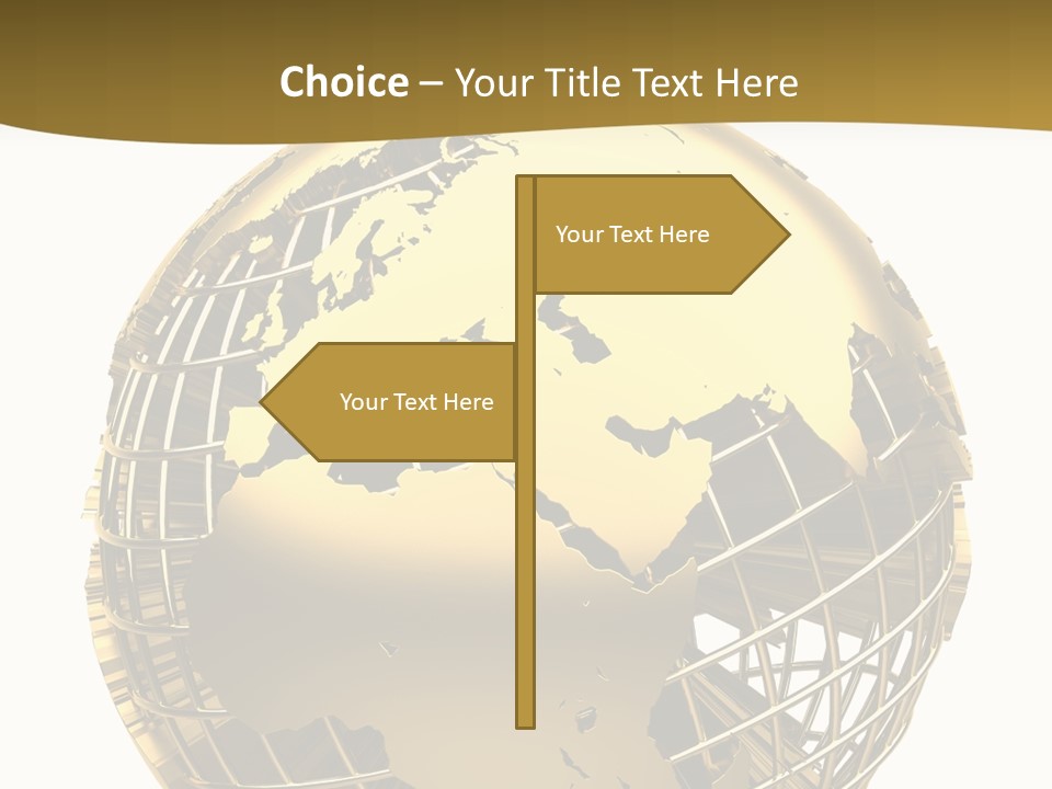 Planet Worldwide Mirror PowerPoint Template