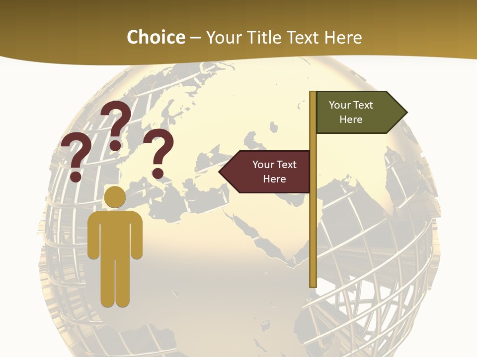 Planet Worldwide Mirror PowerPoint Template