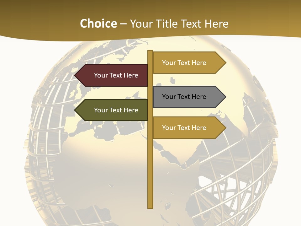 Planet Worldwide Mirror PowerPoint Template