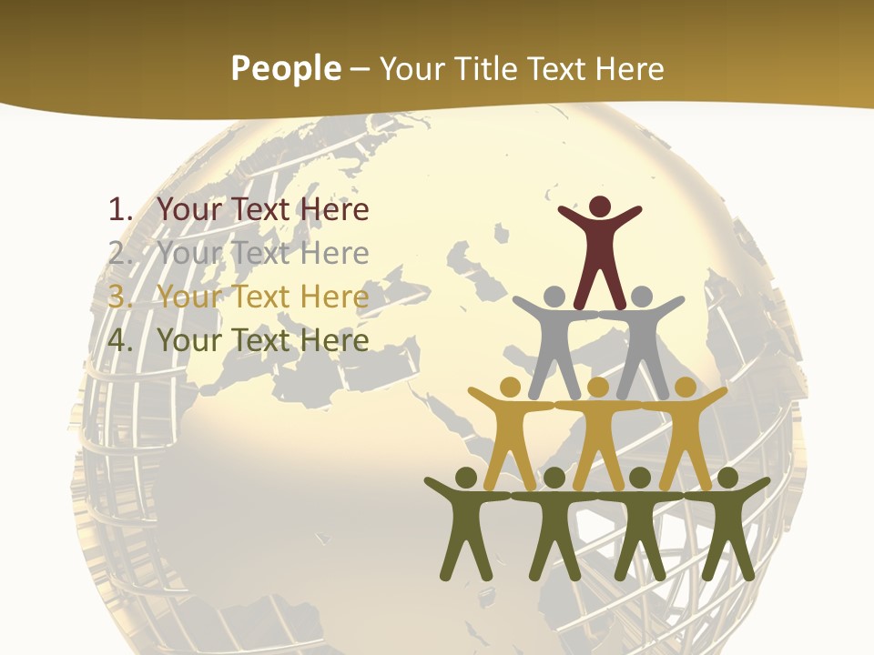 Planet Worldwide Mirror PowerPoint Template