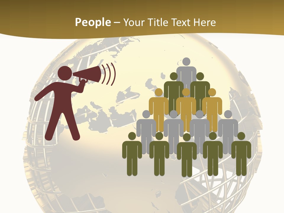 Planet Worldwide Mirror PowerPoint Template