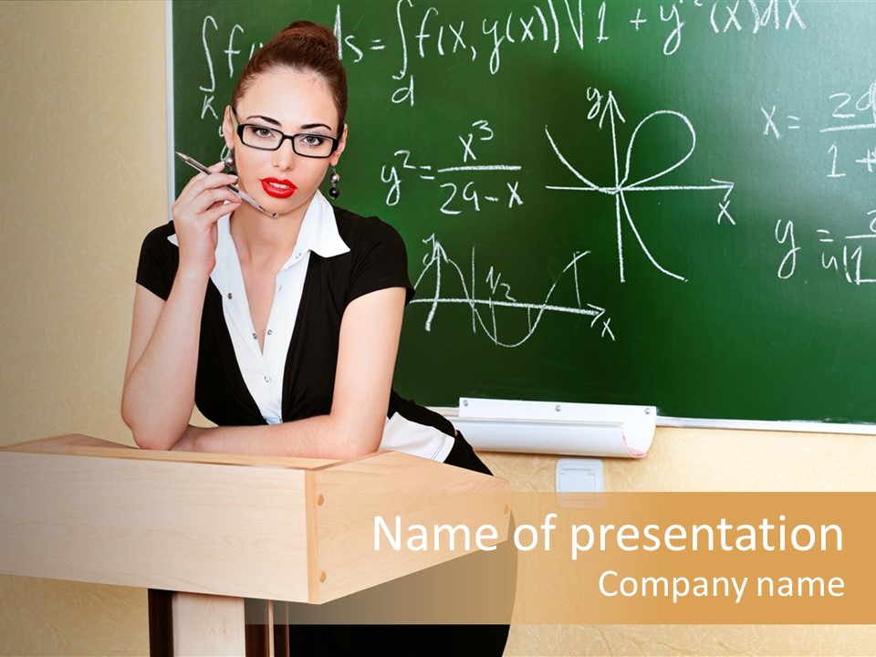 Lecture Blackboard Occupation PowerPoint Template