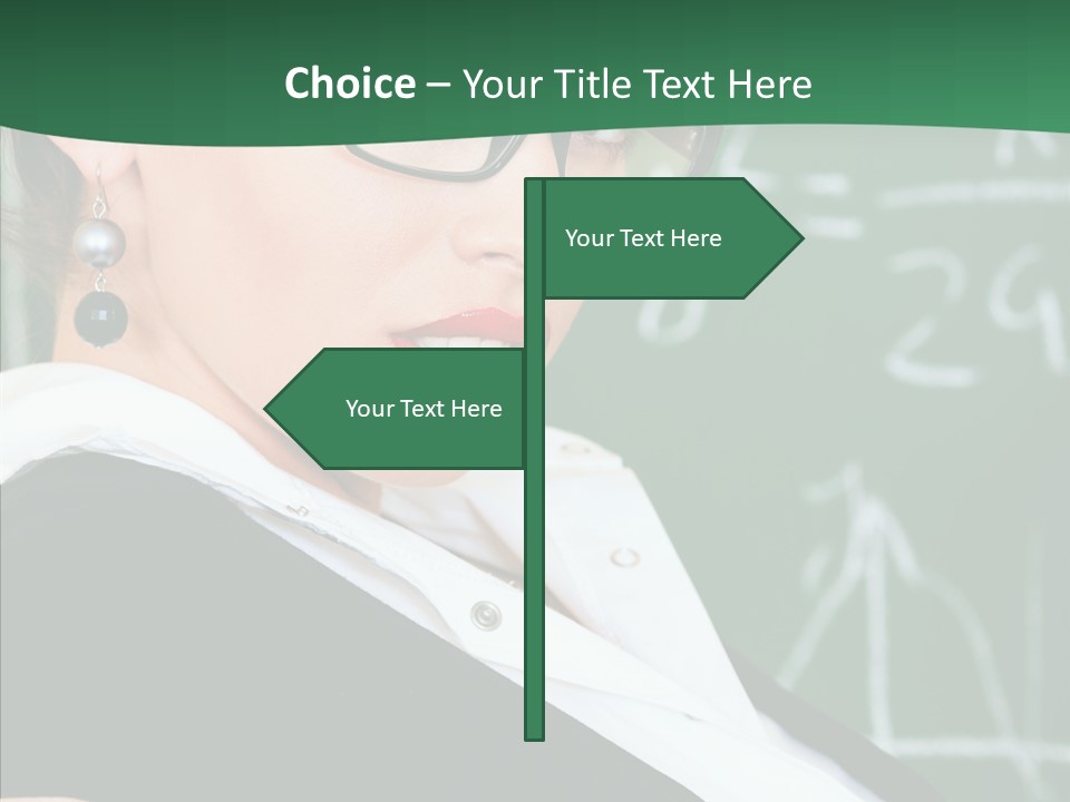 Professor  Portrait PowerPoint Template