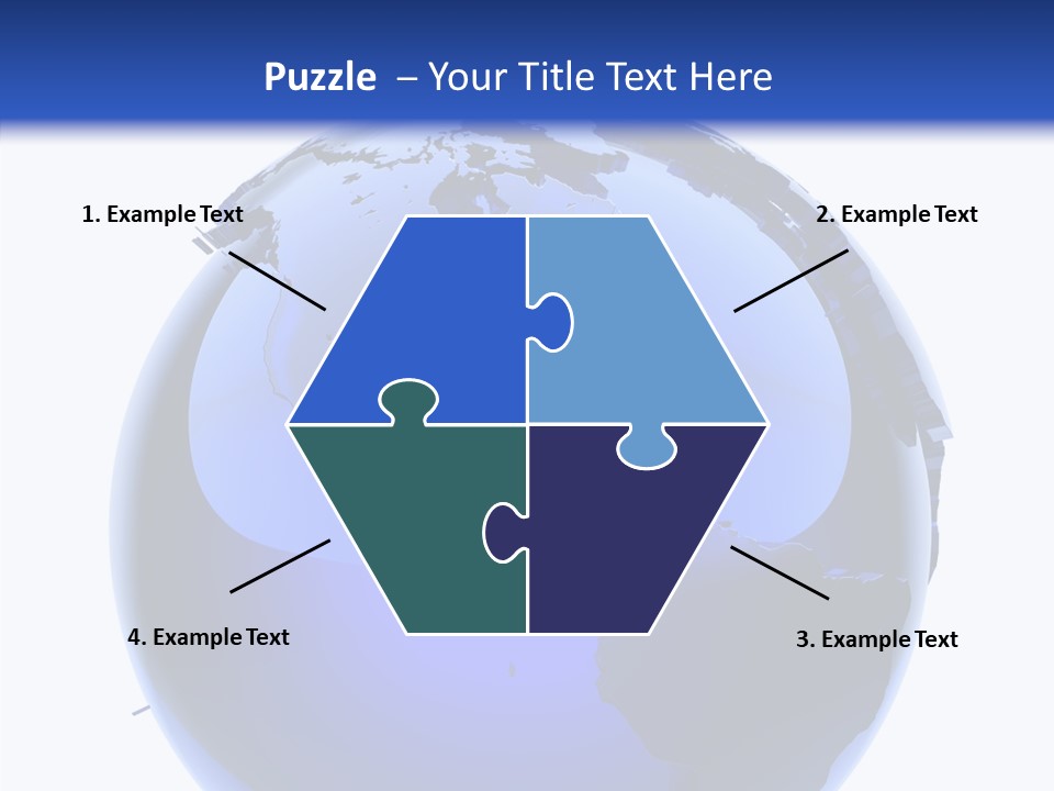 Blue International Sphere PowerPoint Template