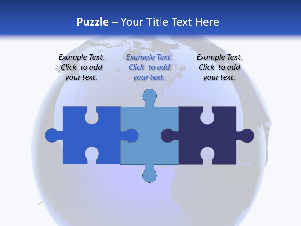 Blue International Sphere PowerPoint Template