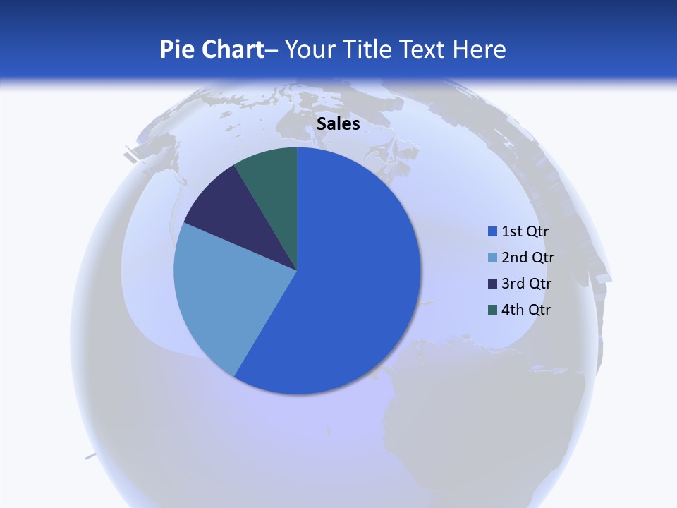 Blue International Sphere PowerPoint Template