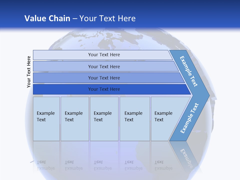Blue International Sphere PowerPoint Template