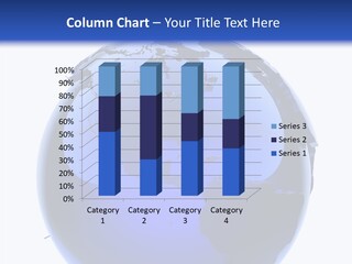 Blue International Sphere PowerPoint Template