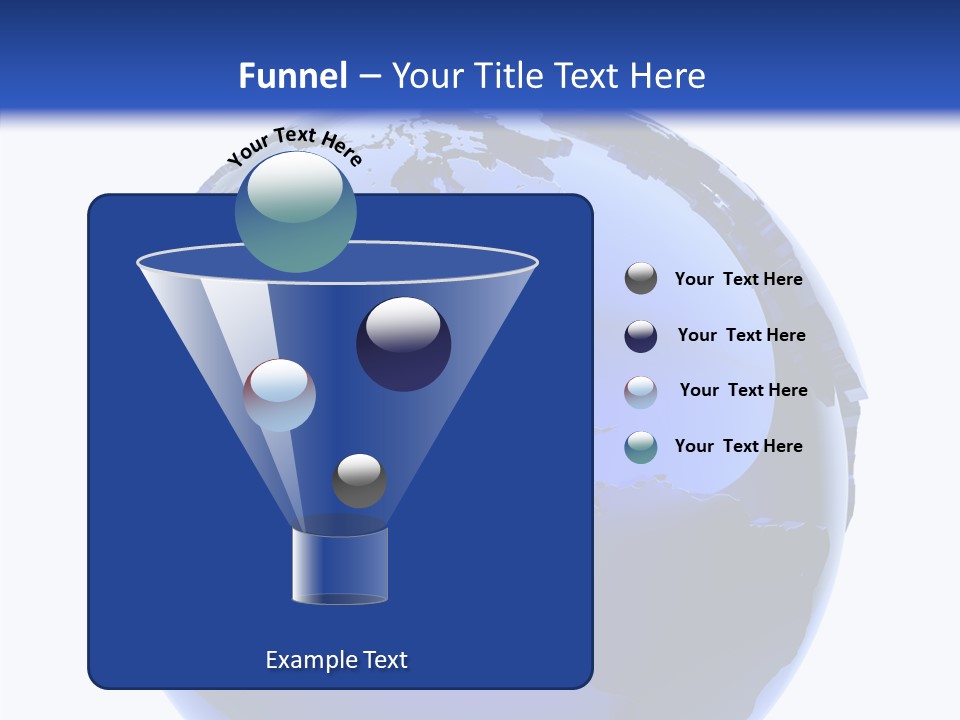 Blue International Sphere PowerPoint Template