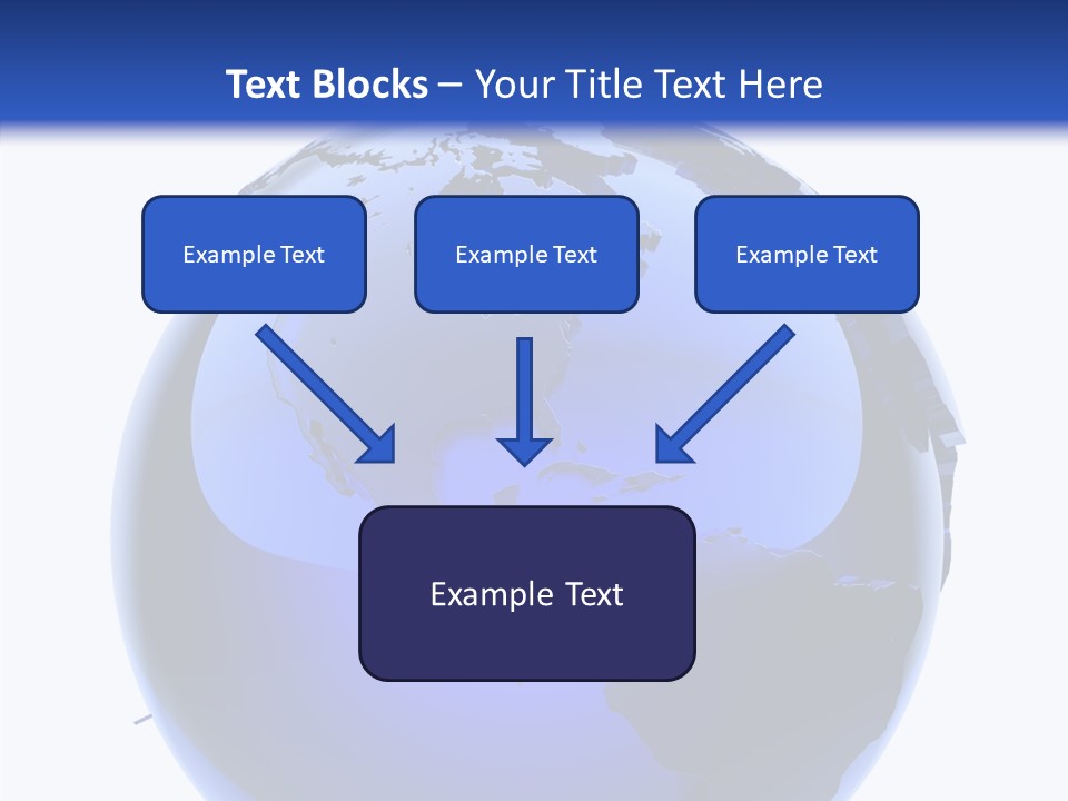 Blue International Sphere PowerPoint Template