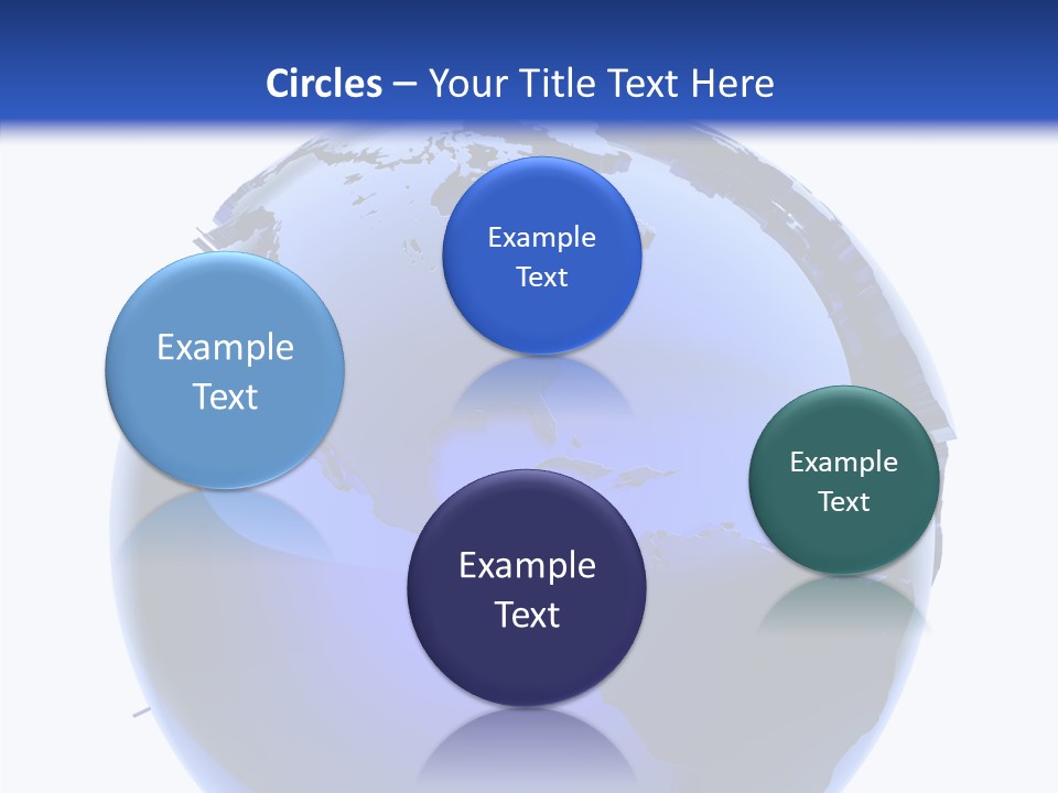 Blue International Sphere PowerPoint Template