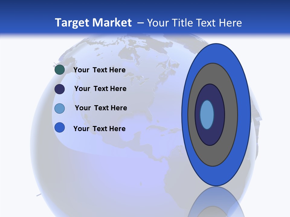 Blue International Sphere PowerPoint Template