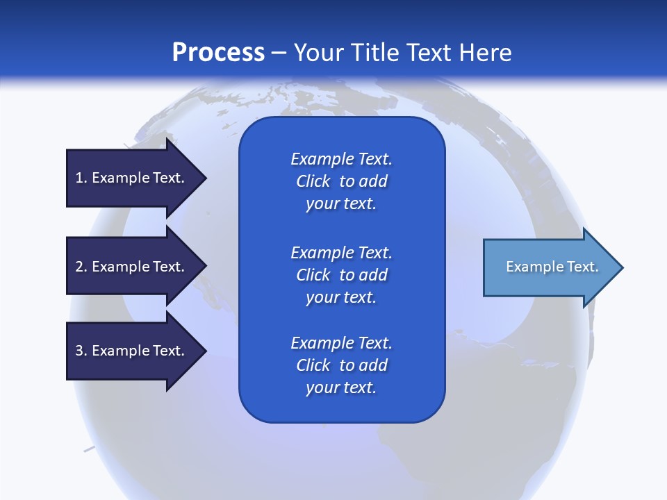 Blue International Sphere PowerPoint Template