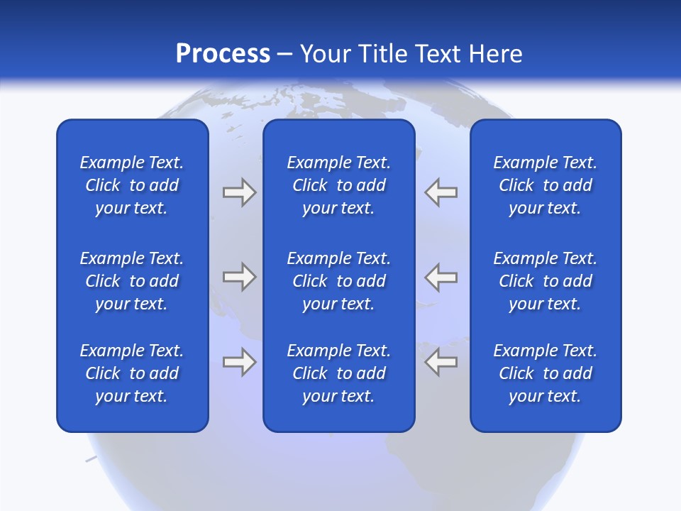 Blue International Sphere PowerPoint Template