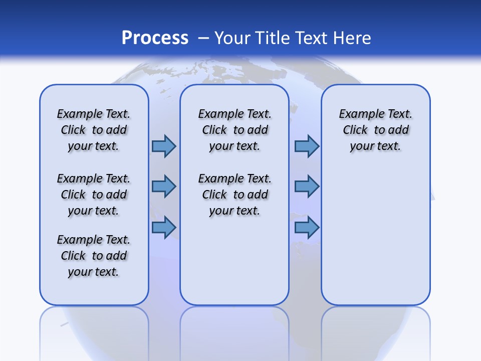 Blue International Sphere PowerPoint Template