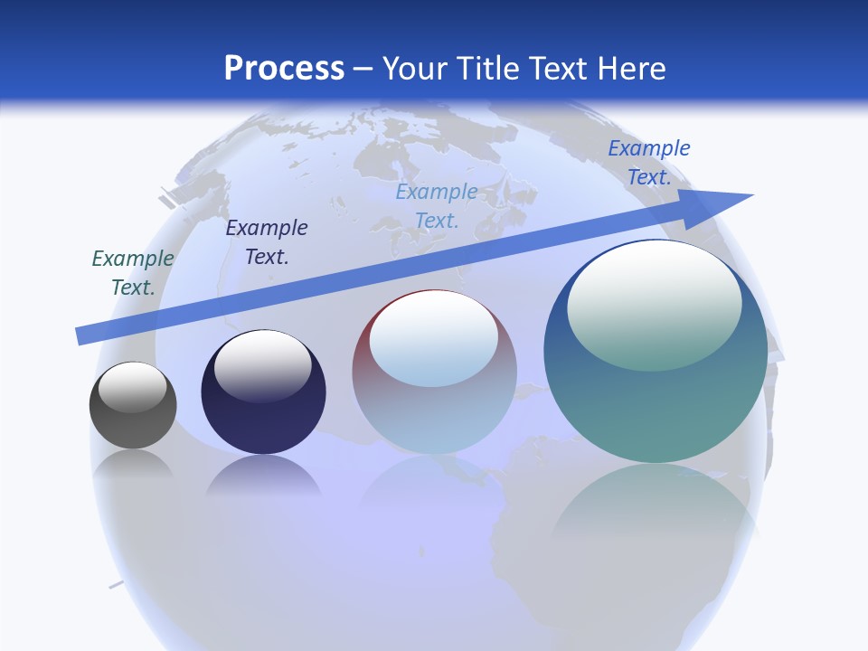 Blue International Sphere PowerPoint Template