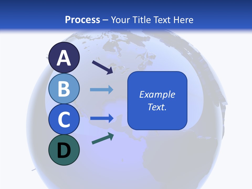Blue International Sphere PowerPoint Template