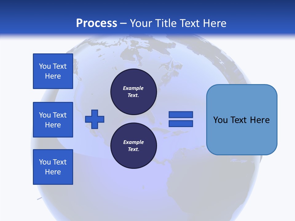 Blue International Sphere PowerPoint Template