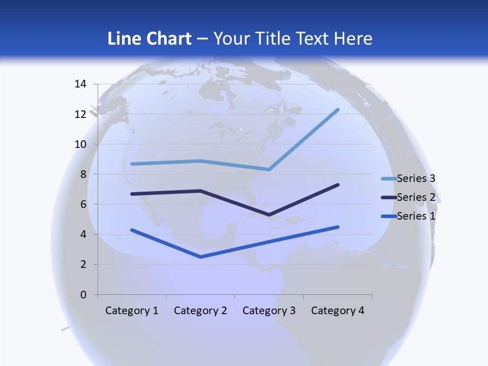 Blue International Sphere PowerPoint Template
