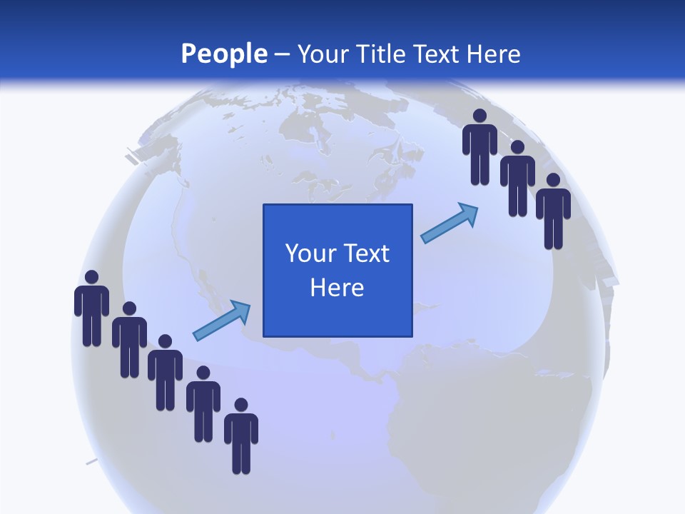 Blue International Sphere PowerPoint Template