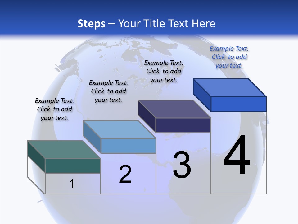 Blue International Sphere PowerPoint Template