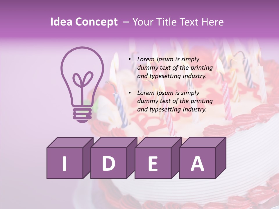 Candle Lighted Background PowerPoint Template