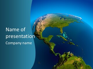 Flight Globe Elevation PowerPoint Template