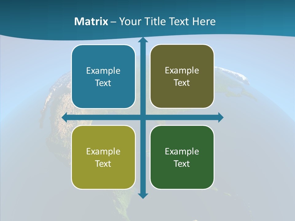 Flight Globe Elevation PowerPoint Template