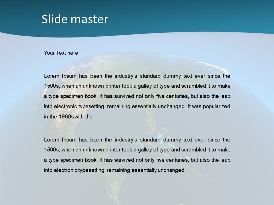 Flight Globe Elevation PowerPoint Template