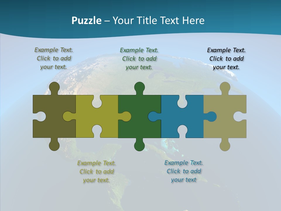 Flight Globe Elevation PowerPoint Template