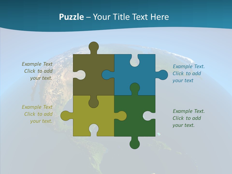 Flight Globe Elevation PowerPoint Template